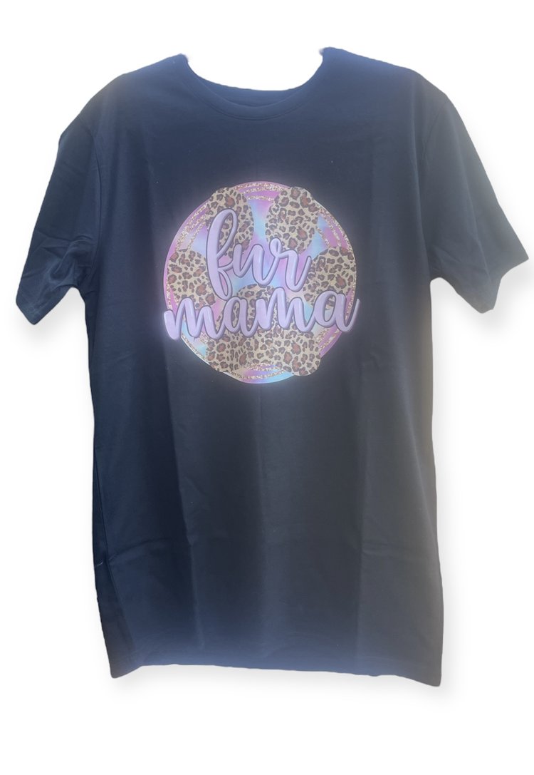 Leopard Paw Fur Mama Tee
