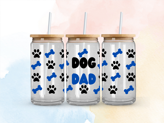 Dog dad w/bones and paws