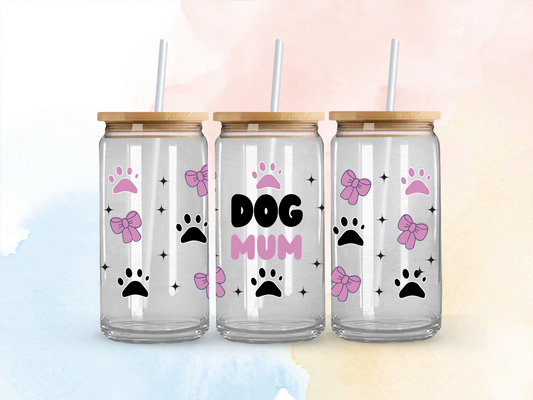Dog mum w/bows and paws