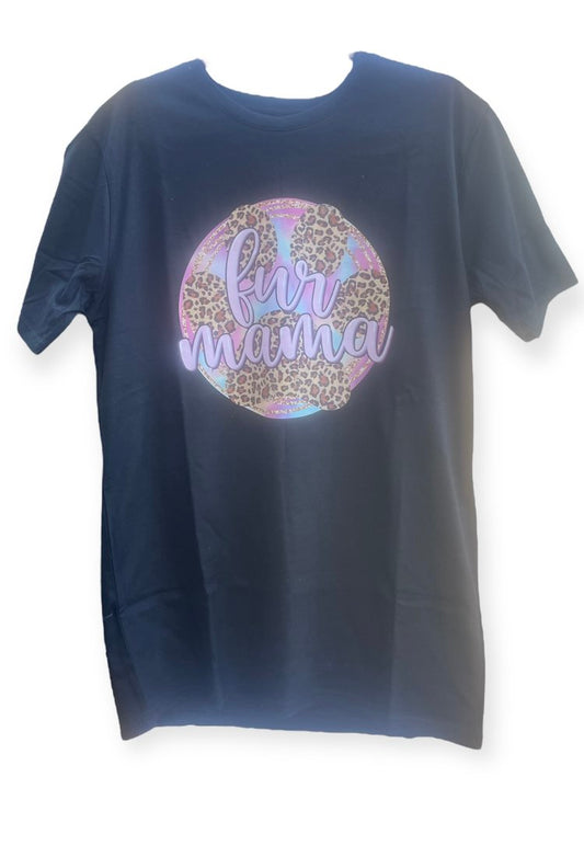Leopard Paw Fur Mama Tee